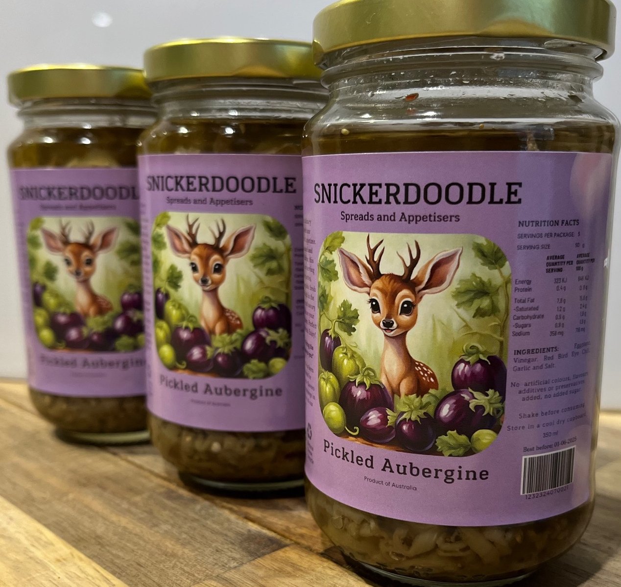 Aubergine Pickels - Snickerdoodle Spreads and Appetisers