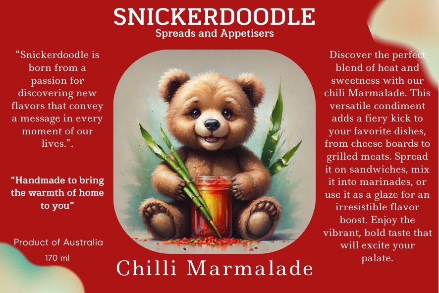 Chilli Marmalade - Snickerdoodle Spreads and Appetisers